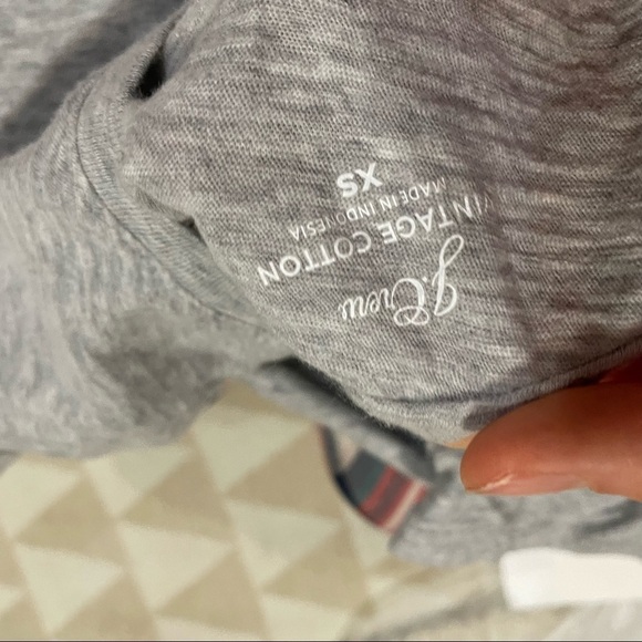 J crew vintage cotton crewneck tee shirt heather gray - Picture 3 of 5
